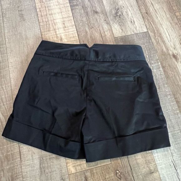 EXPRESS black button midi sailor business shorts size 0 - Picture 2 of 8
